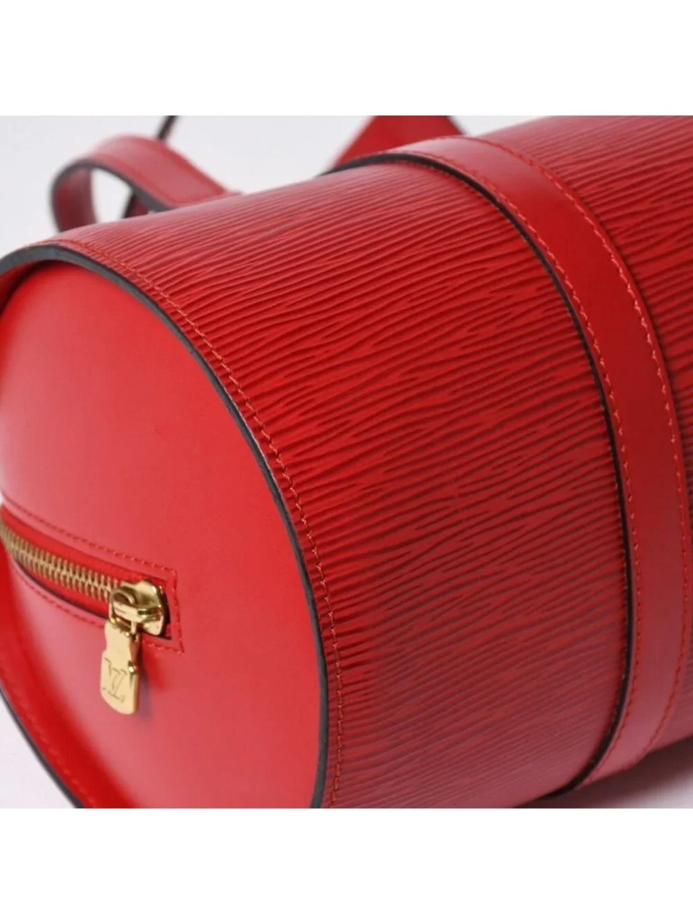 Louis Vuitton Tote Bag Epi Soufflot Red Gold